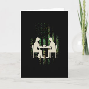 Chess Player Gift Patriot Card