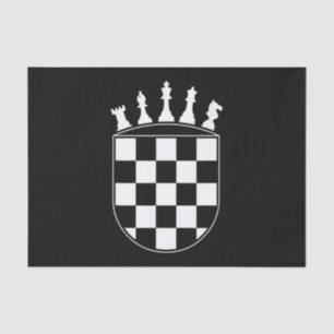 Chess Player Gifts for Croats Croatian Flag Chess Tissue Paper