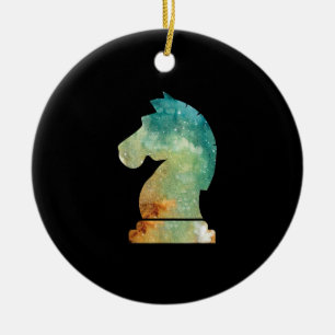 Chess Player Horse Knight Chess Lover Gift Ceramic Ornament