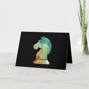 Chess Player Horse Knight Chess Lover Gift Holiday Card