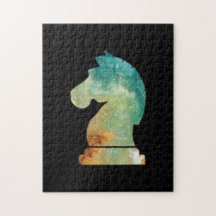 Chess Player Horse Knight Chess Lover Gift Jigsaw Puzzle
