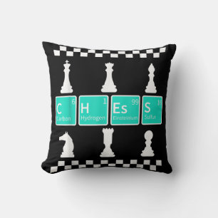 Chess Player Lover Periodic Table Funny Gift Men Cushion