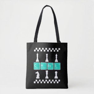 Chess Player Lover Periodic Table Funny Gift Men Tote Bag