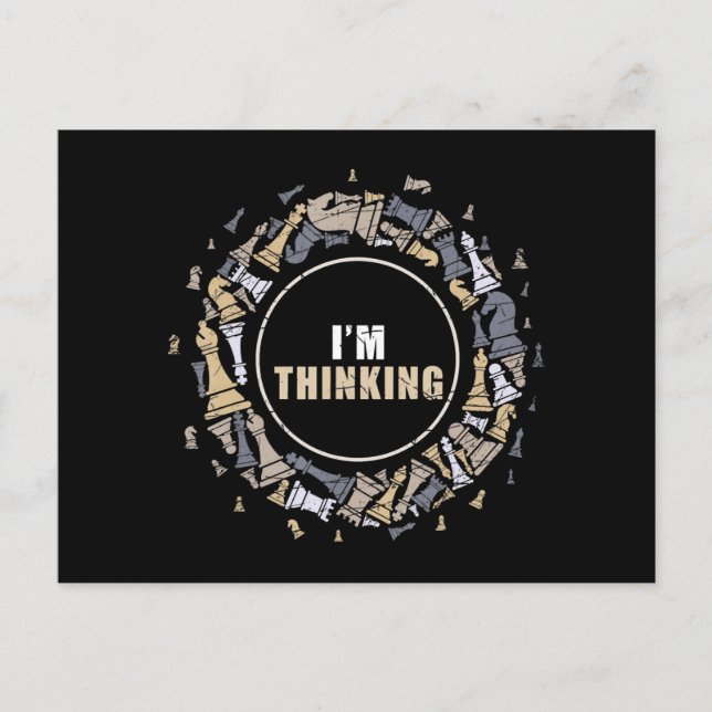 Chess Player Nerd Chess Lover Gift Chess Announcement Postcard (Front)