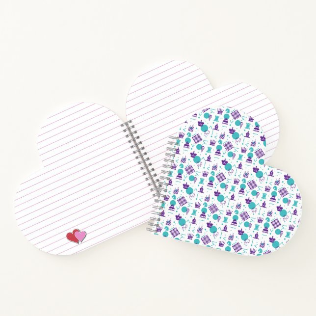 Chess Player Pieces - Party Art Pattern Notebook (Inside)