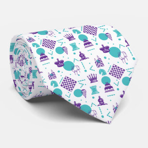 Chess Player Pieces - Party Art Pattern Tie