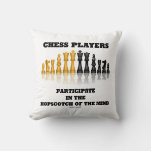 Chess Players Participate In The Hopscotch Of Mind Cushion