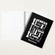 Chess Players Typography Graphic Personalised