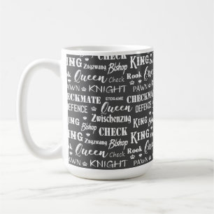 Chess Playing Words and Phrases Coffee Mug