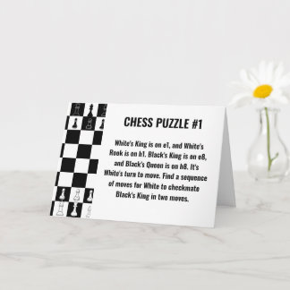 Chess Puzzle Greeting Cards - Game of Strategy