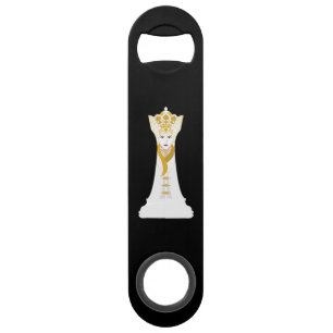 Chess queen / black and white bar key