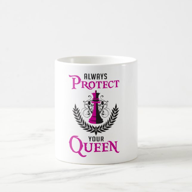 Chess Queen Chess Board Checkmate Board Funny Gift Coffee Mug (Center)