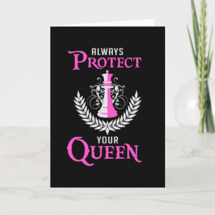 Chess Queen Chess Board Checkmate Board Game Gift Card