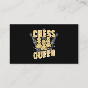 Chess Queen Kids & Women Gift Business Card