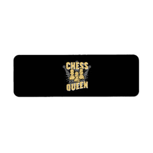Chess Queen Kids & Women Gift Return Address Label