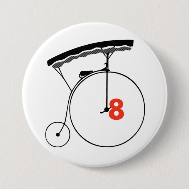 Chess Queen Number 8 7.5 Cm Round Badge (Front)