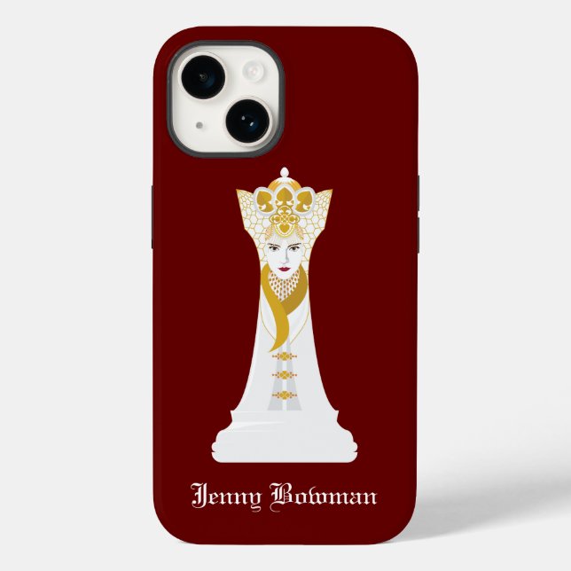 Chess queen / Personalised Name Case-Mate iPhone C Case (Back)