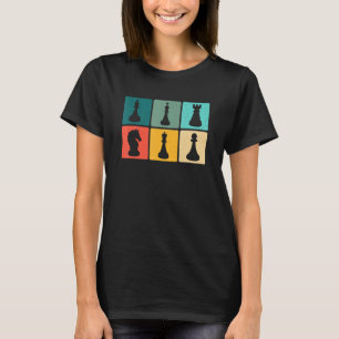 Chess Retro Graphic Chess Player Checkmate Board G T-Shirt