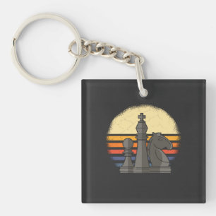 Chess Retro Key Ring