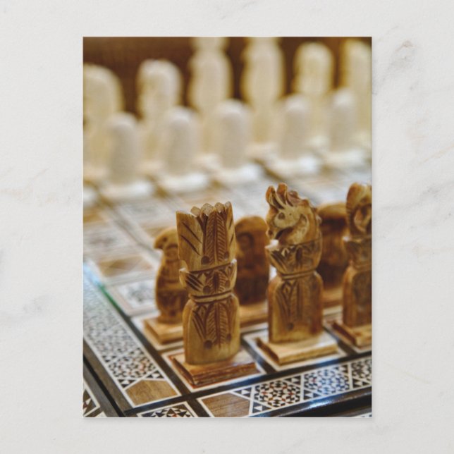Chess set for sale, Khan el Khalili Bazaar, Postcard (Front)