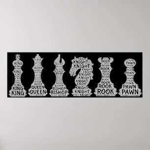 Chess set poster