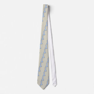 Chess Shiny Blue Glass Chess Pawn Tie