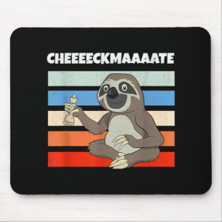 Chess Sloth Slow Ceckmate In One Funny Chess Mouse Pad