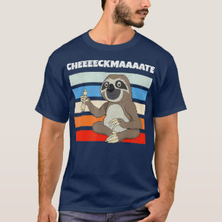 Chess Sloth Slow Ceckmate In One Funny Chess T-Shirt