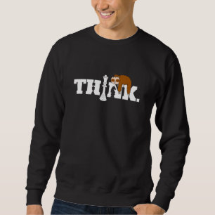 Chess Sloth Think Chess Queen Piece Chess Board G Sweatshirt