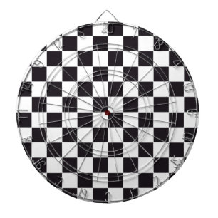 Chess Square Pattern - black + your background Dartboard