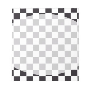 Chess Square Pattern - black + your background Notepad