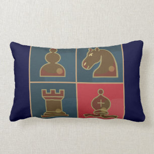 Chess Squares Lumbar Cushion