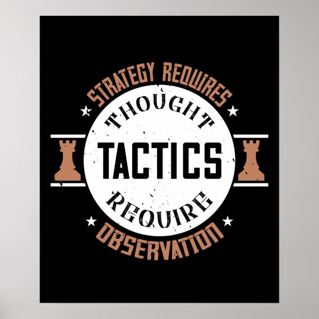 Chess - Strategy requires thought Poster (Front)