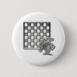 Chess Strategy Round Button