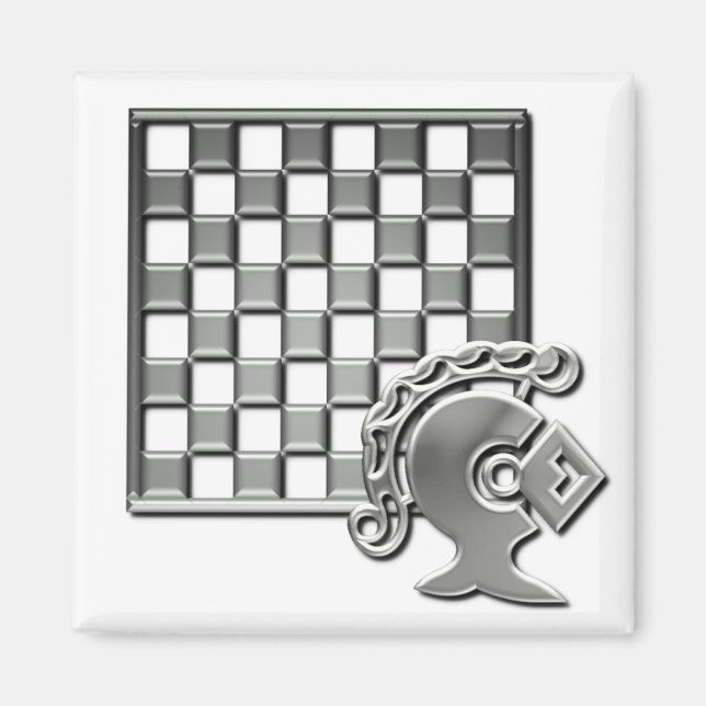 Chess Strategy Square Magnet (Front)
