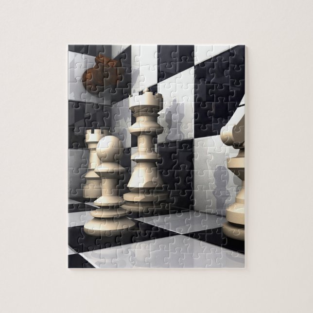 Chess Style Jigsaw Puzzle (Vertical)
