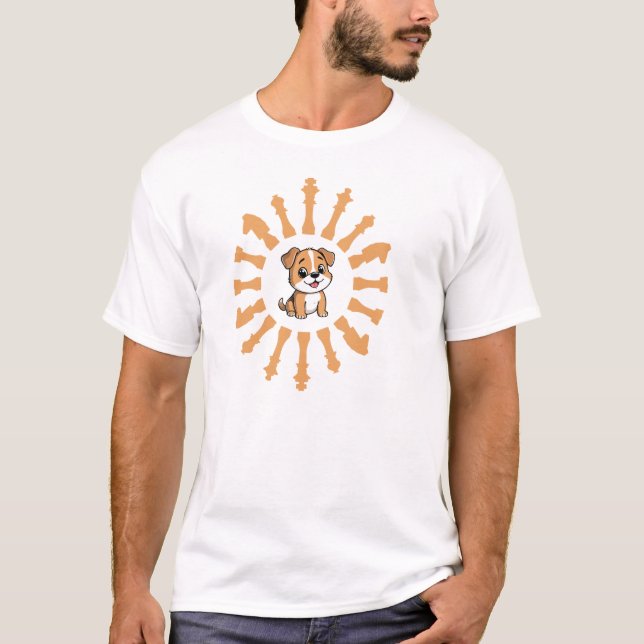 Chess T-shirt for dogs  (Front)