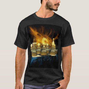 Chess T Shirt With Knight And Flashes