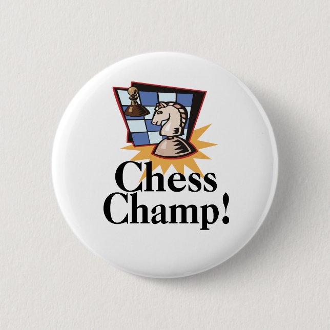 Chess T-shirts and Gifts. 6 Cm Round Badge (Front)