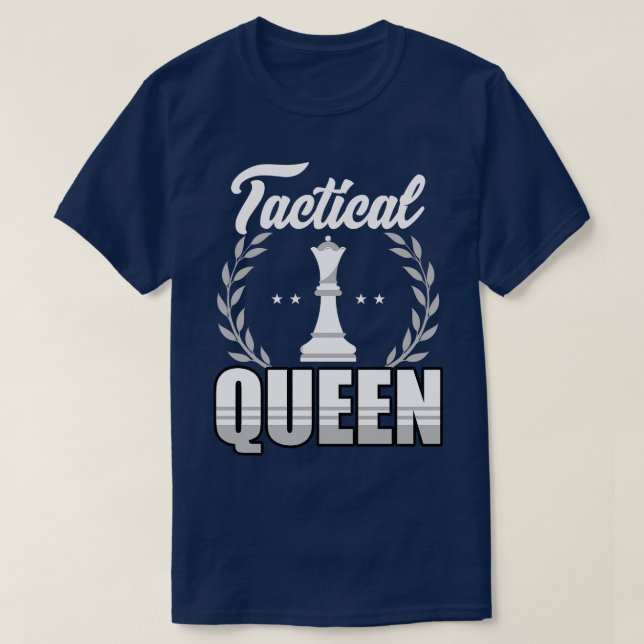 Chess Tactical Queen T-Shirt (Design Front)