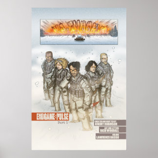 Chess Team Comic Book Art Poster