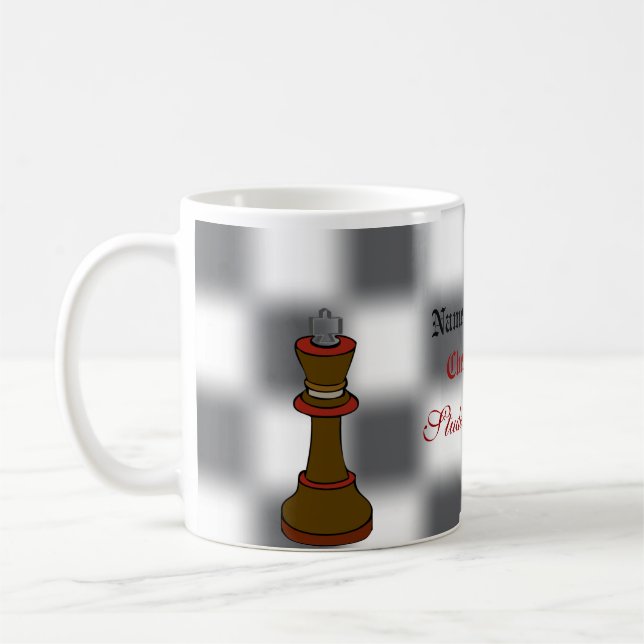 Chess Team or Chess Club Personalised Mug (Left)