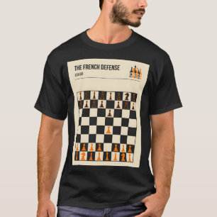Chess The French Defence Minimalistic book cover c T-Shirt