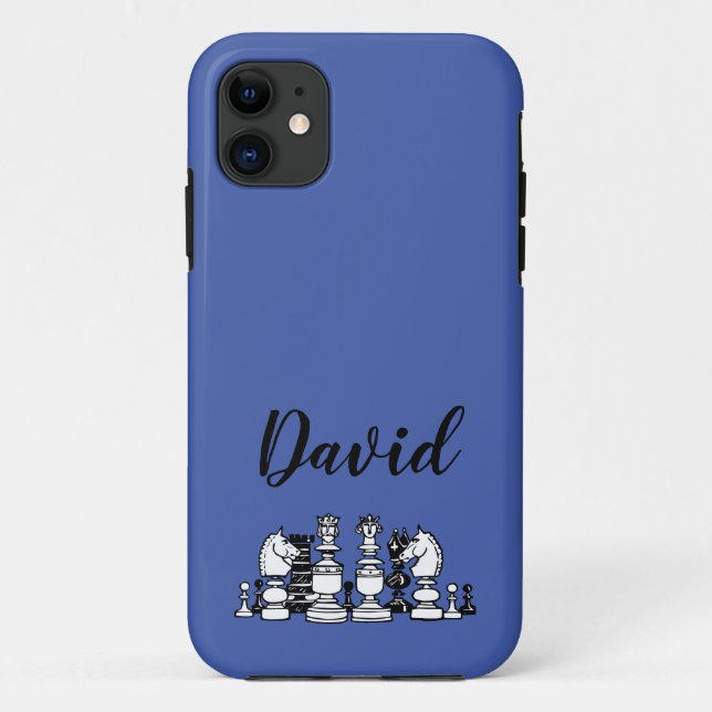 Chess Themed Personalised iPhone Case (Back)