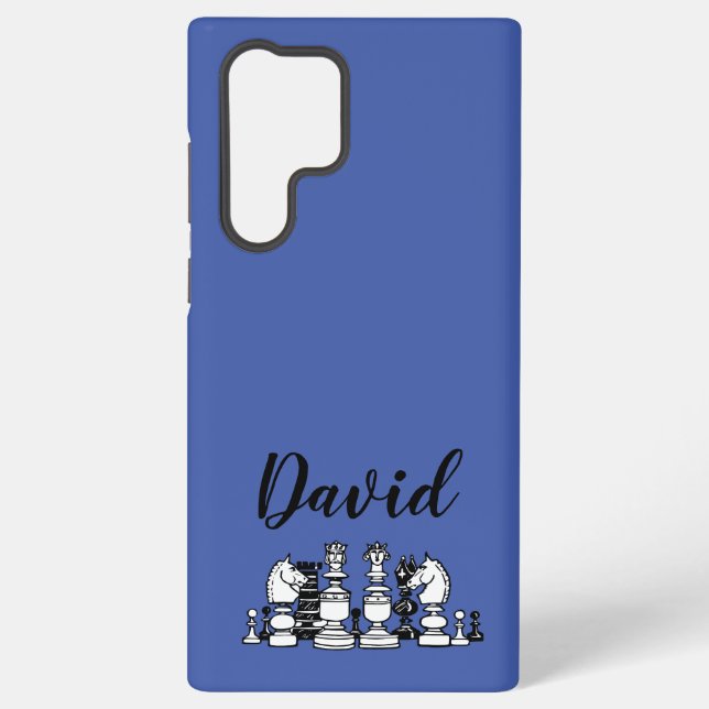 Chess Themed Personalised Samsung Case (Back)