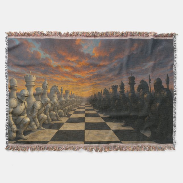 Chess Throw Blanket (Front)