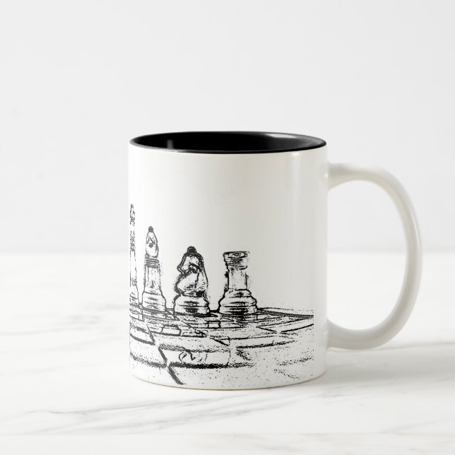 Chess Two-Tone Coffee Mug (Right)
