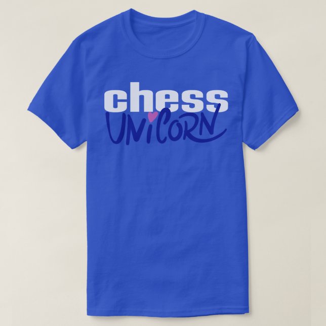 Chess Unicorn 1 T-Shirt (Design Front)