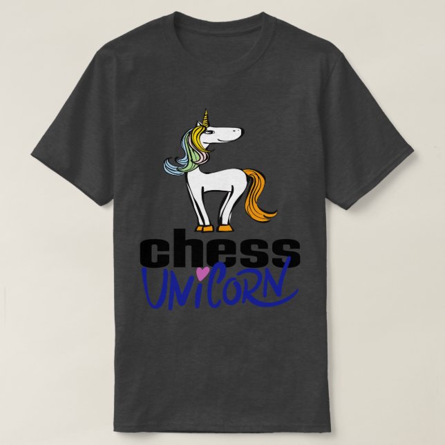Chess Unicorn 2 T-Shirt (Design Front)