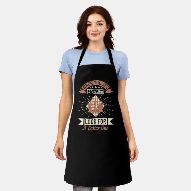 Chess - When you see a good move Apron (Worn)